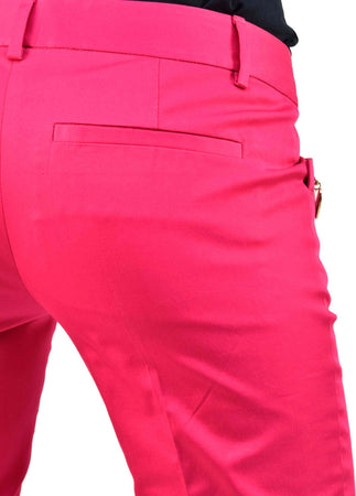 Dsquared-2-Pantaloni-Fucsia-Donna-Cotone-Bottoni-Mod.S72KA0439S40221055-da-donna