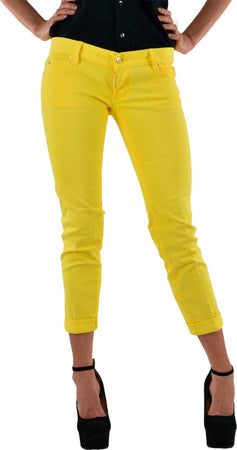 Dsquared-2-Pat-Jean-Giallo-Donna-Cotone-Bottoni-Mod.S75LA0417S39781015-da-donna