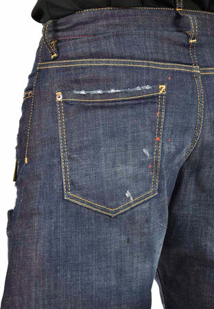 Dsquared-2-Shorts-di-Jeans-Blu-Uomo-Cotone-Bottoni-Mod.S74MU0463230342470-da-uomo