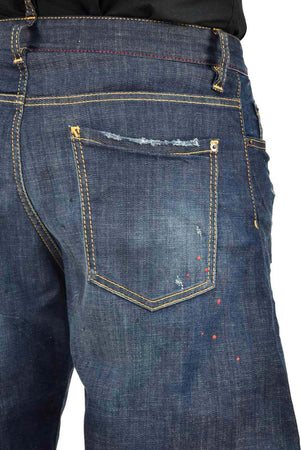 Dsquared-2-Shorts-di-Jeans-Blu-Uomo-Cotone-Bottoni-Mod.S74MU0463230342470-da-uomo