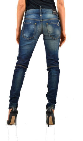 Dsquared-2-Super-Slim-Jean-Blu-Donna-Cotone-Bottoni-Mod.S72LA0367S30329089-da-donna