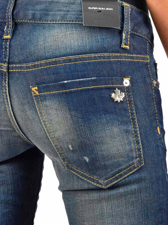 Dsquared-2-Super-Slim-Jean-Blu-Donna-Cotone-Bottoni-Mod.S72LA0367S30329089-da-donna