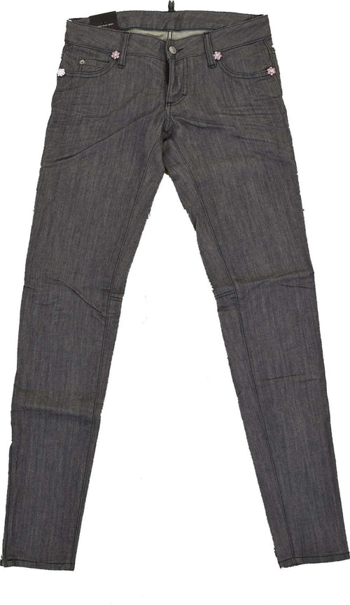 Dsquared-2-Super-Slim-Jean-Grigio-Donna-Cotone-Bottoni-Mod.S75LA0421S30260093-da-donna