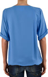 Dsquared-2-T-Shirt-Blu-Donna-Seta-Logo-Mod.S75NC0347S41339083-da-donna