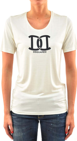 Dsquared-2-T-Shirt-Crema-Donna-Seta-Stampa-in-Gomma-Mod.S72GC0754S21498012-da-donna