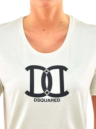 Dsquared-2-T-Shirt-Crema-Donna-Seta-Stampa-in-Gomma-Mod.S72GC0754S21498012-da-donna