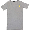 Dsquared-2-T-Shirt-Lunga-Grigia-Donna-Cotone-Logo-Mod.S72HA0369S14270091-da-donna