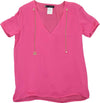 Dsquared-2-T-Shirt-Rosa-Donna-Seta-Pendenti-a-Catena-Mod.S72NC0403S39499053-da-donna