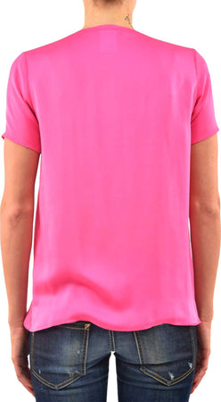 Dsquared-2-T-Shirt-Rosa-Donna-Seta-Pendenti-a-Catena-Mod.S72NC0403S39499053-da-donna