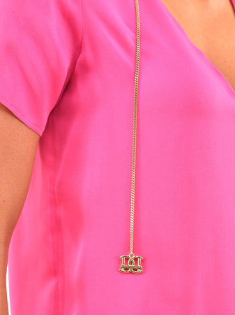 Dsquared-2-T-Shirt-Rosa-Donna-Seta-Pendenti-a-Catena-Mod.S72NC0403S39499053-da-donna