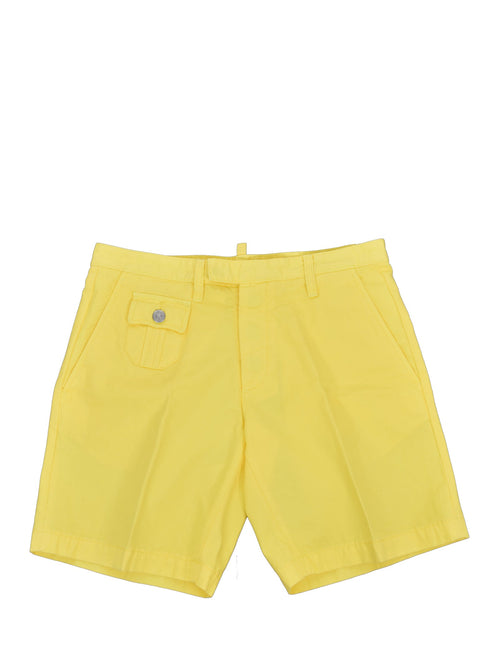 Dsquared 2 Bermuda Giallo Uomo Cotone Mod.S71MU0290S35797015 da uomo
