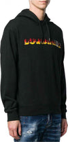 Dsquared2-Felpa-Uomo-Con-Cappuccio-Nera-Maxi-Logo-S74gu0350