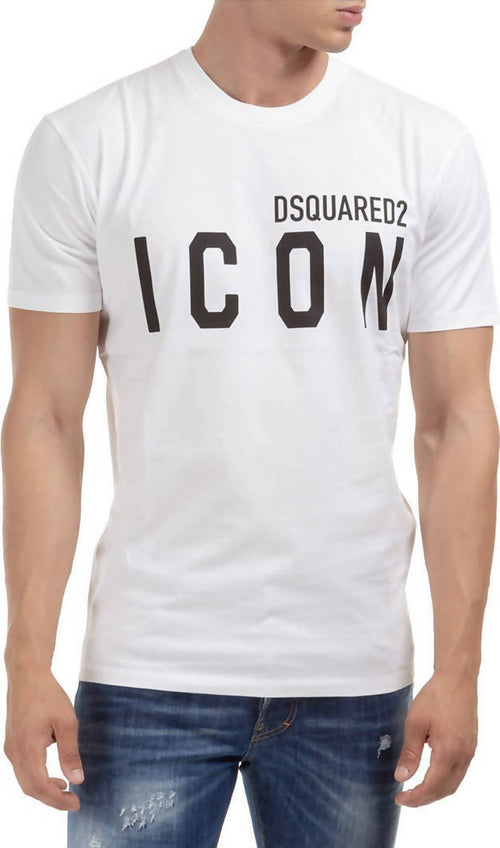 Dsquared2 T-Shirt Uomo Girocollo Icon 100% Cotone Maglia Maniche Corte Maxi Logo Fashion T-Shirt in Jersey Di Cotone Moda/Uomo/Abbigliamento/T-shirt polo e camicie/T-shirt Euforia - Bronte, Commerciovirtuoso.it