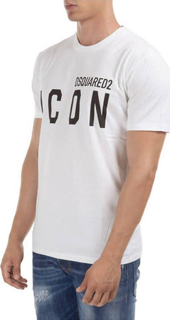 Dsquared2 T-Shirt Uomo Girocollo Icon 100% Cotone Maglia Maniche Corte Maxi Logo Fashion T-Shirt in Jersey Di Cotone Moda/Uomo/Abbigliamento/T-shirt polo e camicie/T-shirt Euforia - Bronte, Commerciovirtuoso.it