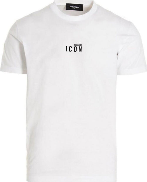 Dsquared2-T-shirt-Uomo-Logo-Piccolo-Icon-Girocollo-Maniche-Corte