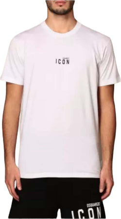 Dsquared2-T-shirt-Uomo-Logo-Piccolo-Icon-Girocollo-Maniche-Corte
