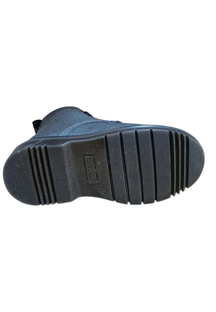 Anfibio bambina Grunland Junior Taba antracite glitter zip laterale urban style