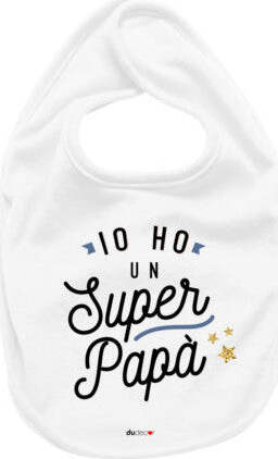 Dudecor Bavaglino Super Papà Prima infanzia/Allattamento e pappa/Bavaglini/Bavaglini Scontolo.net - Potenza, Commerciovirtuoso.it