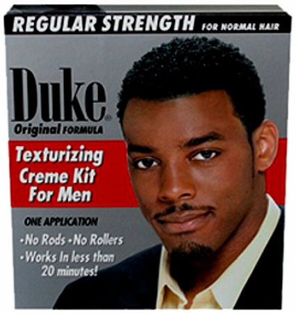 DUKE TEXTURIZING CREME KIT 4 MEN REGULAR STRENGTH FOR NORMAL HAIR 2 APPLICATIONS