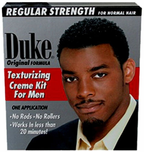 DUKE TEXTURIZING CREME KIT 4 MEN REGULAR STRENGTH FOR NORMAL HAIR 2 APPLICATIONS