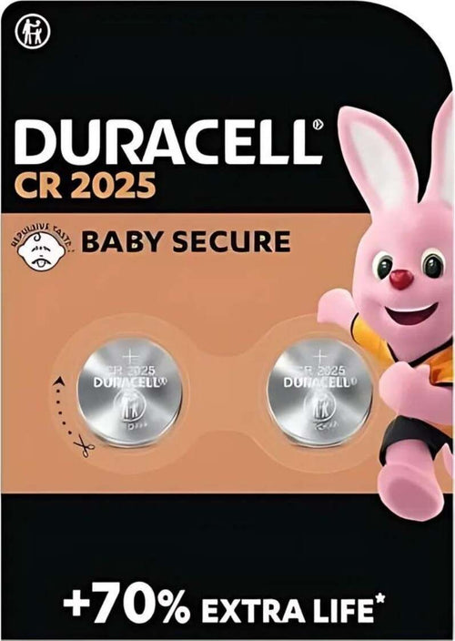 Duracell-Batterie-Bottone-Dl/cr2025-Tec.-Baby-Secure-1cnf/2pz