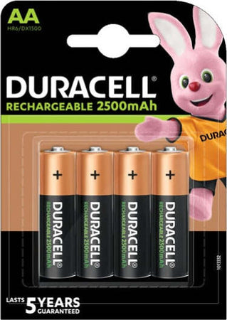 Duracell Pile AA ricaricabili - 2500 mAh - Duracell Precharged - blister 4 pezzi Elettronica/Pile e caricabatterie/Pile monouso Eurocartuccia - Pavullo, Commerciovirtuoso.it