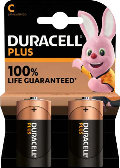 Duracell Pile Mezza Torcia C Plus100 - MN1400 - Duracell - blister 2 pezzi Elettronica/Pile e caricabatterie/Pile monouso Eurocartuccia - Pavullo, Commerciovirtuoso.it