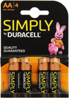 Duracell Simply Batterie Alcaline, Stilo, AA