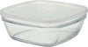 DURALEX-Ciotola-Quadrata-impilabile-con-Coperchio-Smerigliato,-17-cm