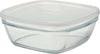 DURALEX-Ciotola-Quadrata-impilabile-con-Coperchio-Smerigliato,-23-cm