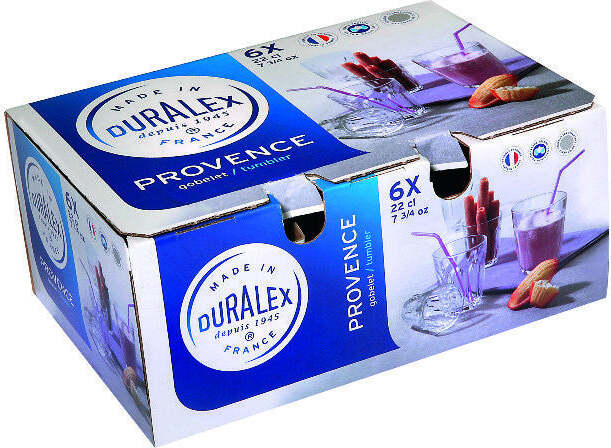 Duralex-Set-6-bicchieri-Provence-Trasparente-220-ml