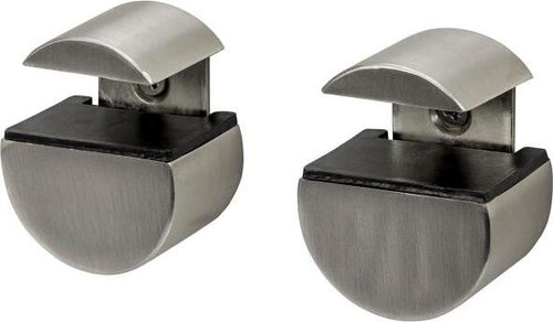 DURALINE---2-PEZZI---COPPIA-DI-REGGIMENSOLE-A-CLIPS-SUPREME-MINI-CIRCLE---IN-NICKEL-SPAZZOLATO