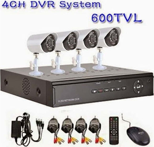 Dvr 4 Canali + 4 Telecamere Infrarossi Led Kit Videosorveglianza Da Cellulare Fai da te/Sicurezza e protezione/Sistemi di sicurezza domestica/Kit video per la sicurezza domestica/Kit di sorveglianza DVR Trade Shop italia - Napoli, Commerciovirtuoso.it