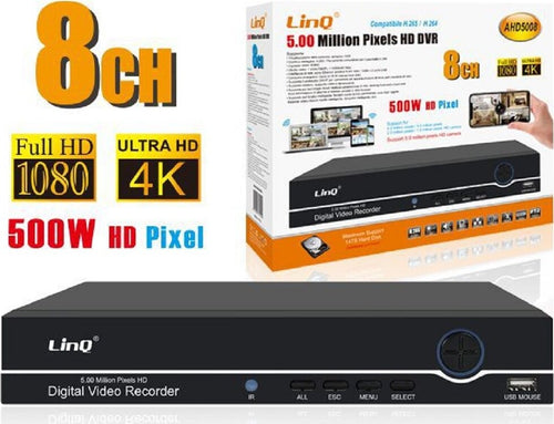 Dvr Digital Video Recorder 8 Canali Ahd Full Hd 1080p 4k 500w H.265/h.264 Ahd5008 Fai da te/Sicurezza e protezione/Sistemi di sicurezza domestica/Kit video per la sicurezza domestica/Videoregistratori di sorveglianza Trade Shop italia - Napoli, Commerciovirtuoso.it