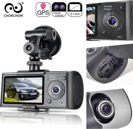 Dvr Per Veicoli Auto Con Doppia Camera Frontale E Posteriore Con Sensore Gps Elettronica/Elettronica per veicoli/Elettronica per auto/Sistemi video/Videocamera da cruscotto Trade Shop italia - Napoli, Commerciovirtuoso.it