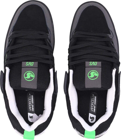 DVS-Scarpe-Skate-Uomo-Comanche-2.0+-Black/charcoal/lime-Nubuck-da-uomo