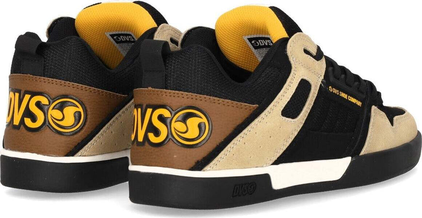 DVS-Scarpe-Skate-Uomo-Comanche-2.0+-Black/tan/yellow/suede-da-uomo