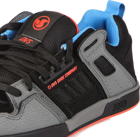 DVS-Scarpe-Skate-Uomo-Comanche-2.0+-Charcoal/black/fiery-Red/blue/nubuck-da-uomo