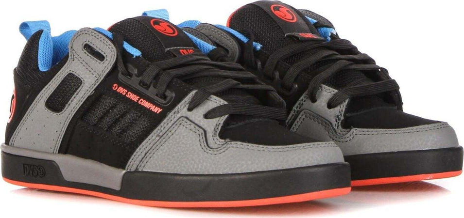 DVS-Scarpe-Skate-Uomo-Comanche-2.0+-Charcoal/black/fiery-Red/blue/nubuck-da-uomo