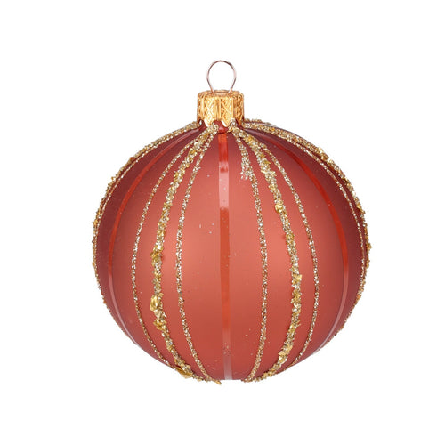Palline per albero di Natale, in Vetro, con glitter, da Ø 100 mm, 6 pezzi