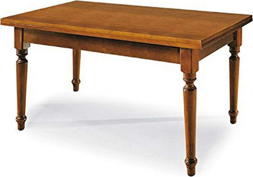 DYLAN---tavolo-da-pranzo-allungabile-in-legno-massello-80x140/180/220-con-gamba-tornita-Tinta-noce-Milani-Home