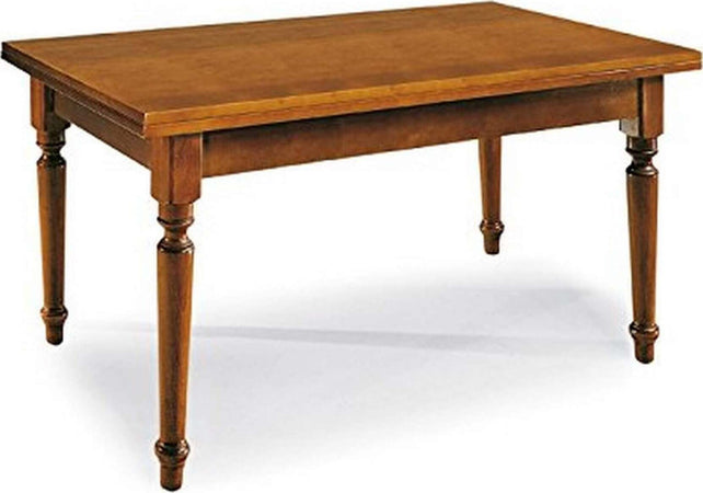 DYLAN---tavolo-da-pranzo-allungabile-in-legno-massello-80x140/180/220-con-gamba-tornita-Tinta-noce-Milani-Home