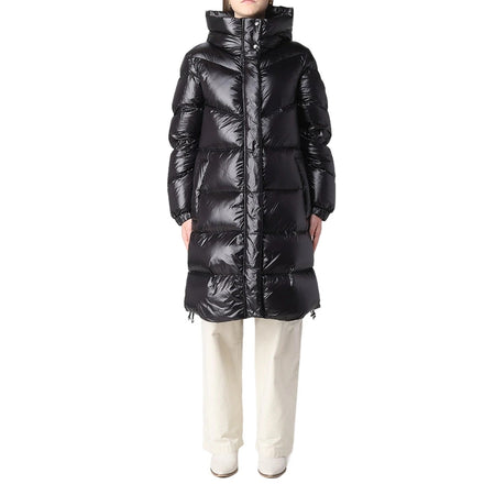 Woolrich giacche donna woolrich - aliquippa long puffer jacket - nero da donna