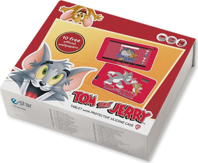 E-star-Tablet-per-Bambini-3---6-anni-7-Pollici-Wi-Fi-2-GB-Ram-Android-9-con-fotocamera-modello-Tom-and-Jerry
