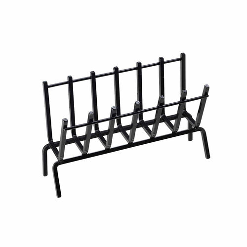 Brucia legna braciere Alto per caminetti e stufe con barre in ferro battuto Made in Italy