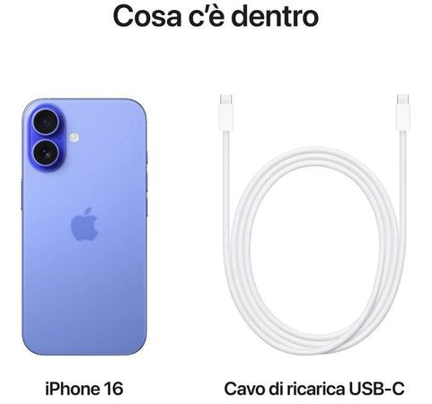 Apple Iphone 16 128Gb Blu Ultramarine EU