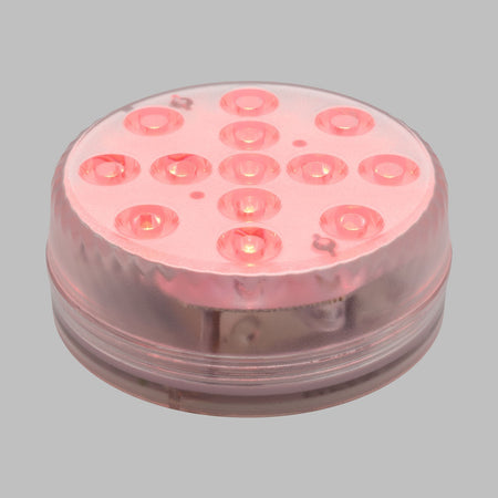 Disco sommergibile con led a luce RGB multicolore Ø8,5cm a batterie
