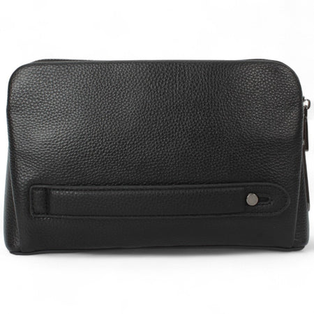 Sei G pochette nera da uomo con lucchetto ID