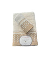 Set Asciugamani 1+1 Via Roma 60 Romantica – Spugna di Cotone Jacquard 420 gr/m²