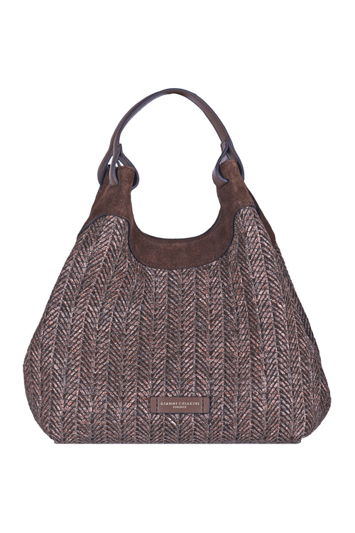 GIANNI CHIARINI Gianni Chiarini - Borsa media - 470125 - Fantasia Cioccolato da donna
